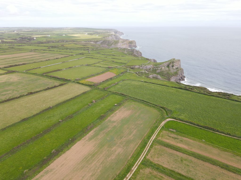 More aerial views of the Vile field system.