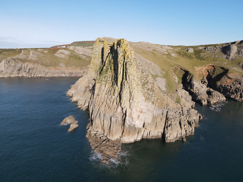 A majestic view of Thurba head from the sea.