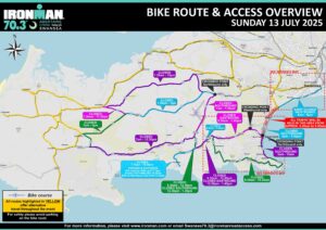 Swansea ower map showing road closures