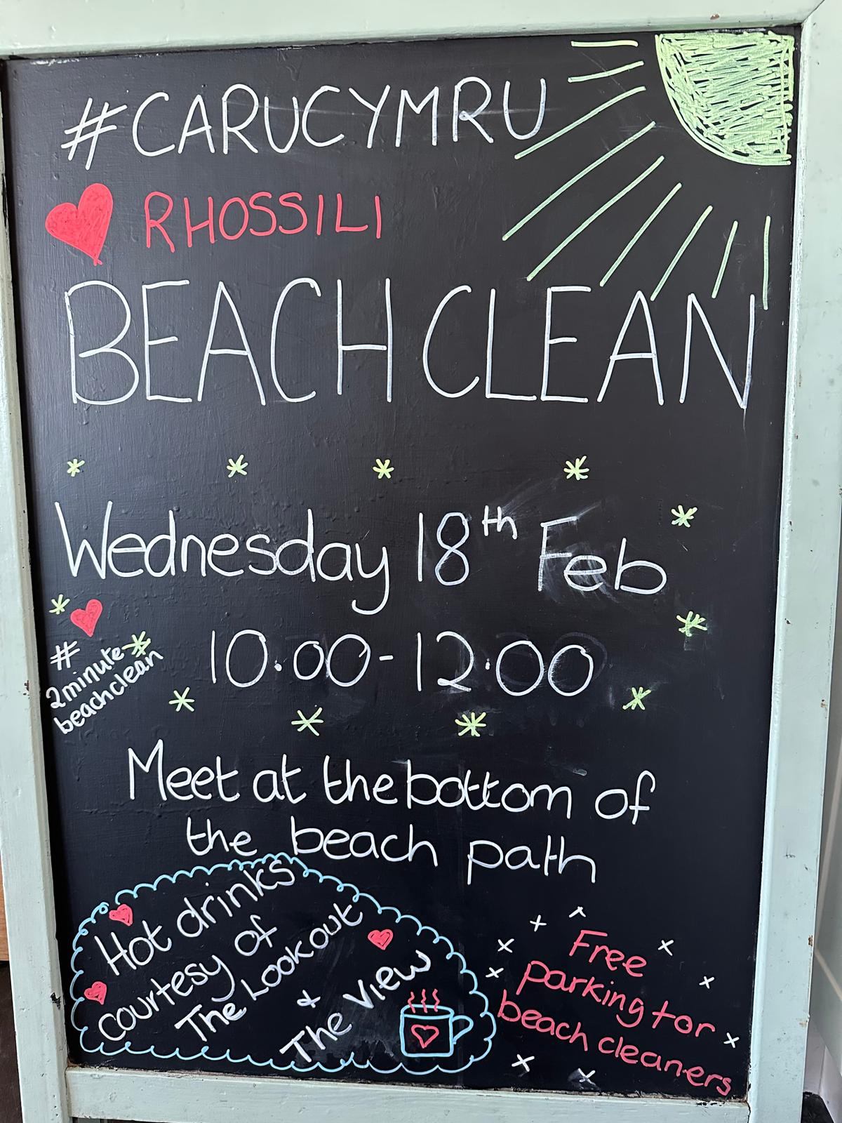 Blackboard showing all the event details in the event post.